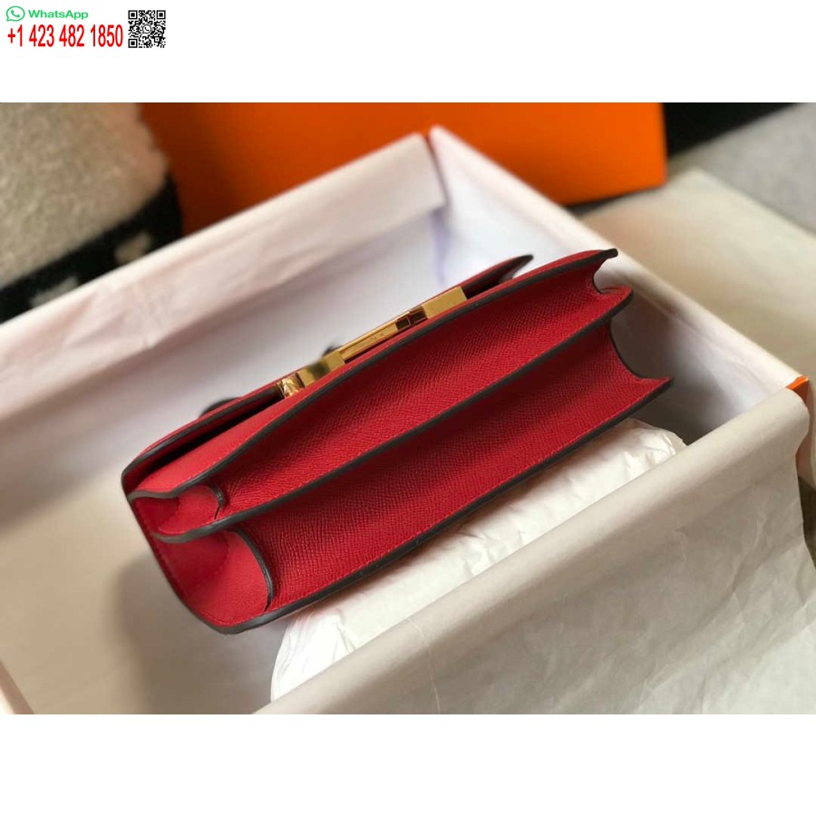 ماکت کیف هرمس کنستانس صلیب بادی چرم اپسوم طلایی H28411