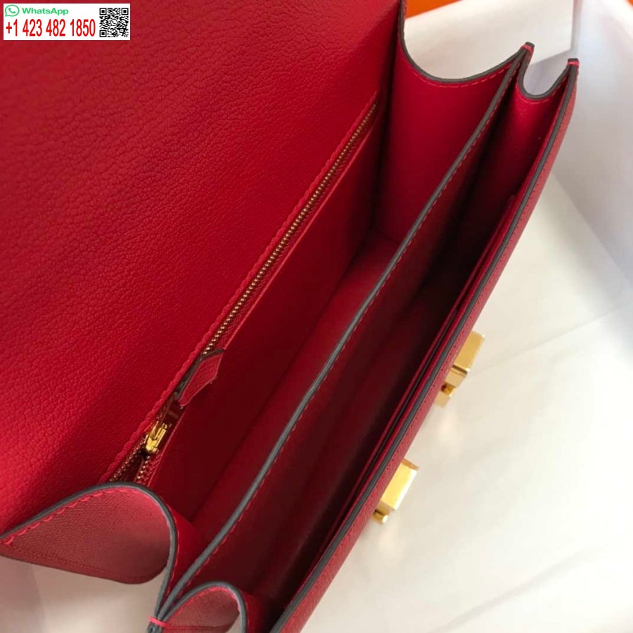 ماکت کیف هرمس کنستانس صلیب بادی چرم اپسوم طلایی H28411