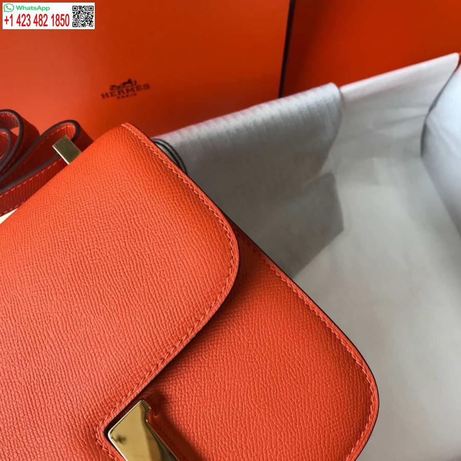 Replica Hermes Constance Geanta Cross Body Piele Epsom Gold H28409