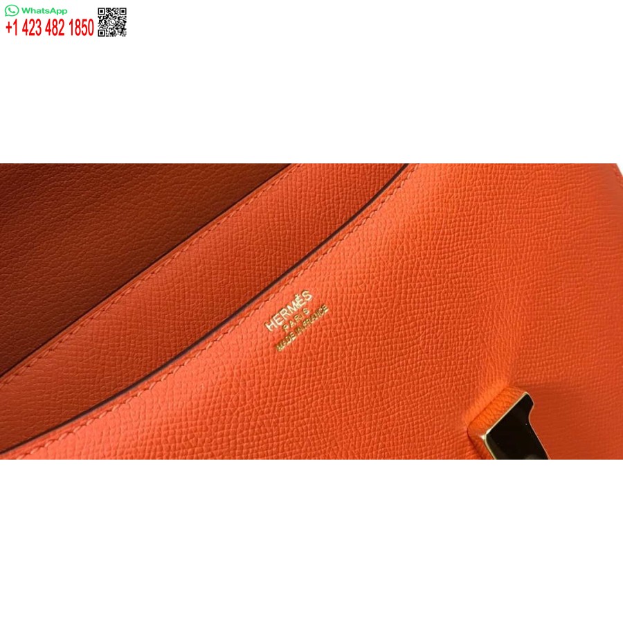 Replica Hermes Constance Geanta Cross Body Piele Epsom Gold H28409