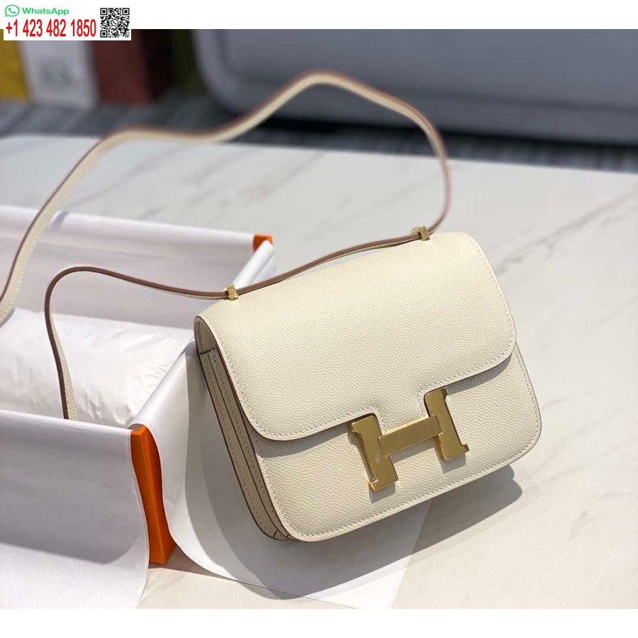 Réplique Hermes Constance Sac à Bandoulière En Cuir Epsom Or H28414
