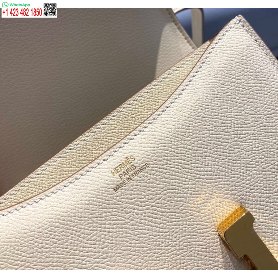 Réplique Hermes Constance Sac à Bandoulière En Cuir Epsom Or H28414