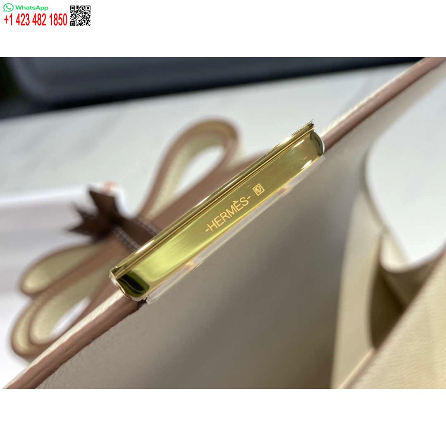 Réplique Hermes Constance Sac à Bandoulière En Cuir Epsom Or H28414