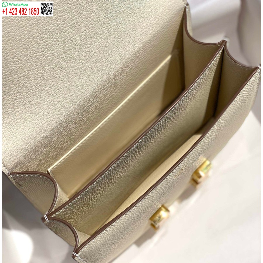 Réplique Hermes Constance Sac à Bandoulière En Cuir Epsom Or H28414