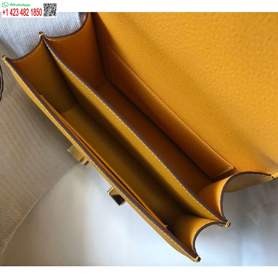 Replica Hermes Constance Cross Body Bag Epsom Leather Gold H28413