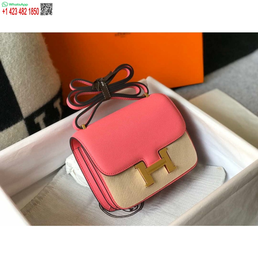 Replik Hermes Constance Umhängetasche Epsom Leder Gold H28412