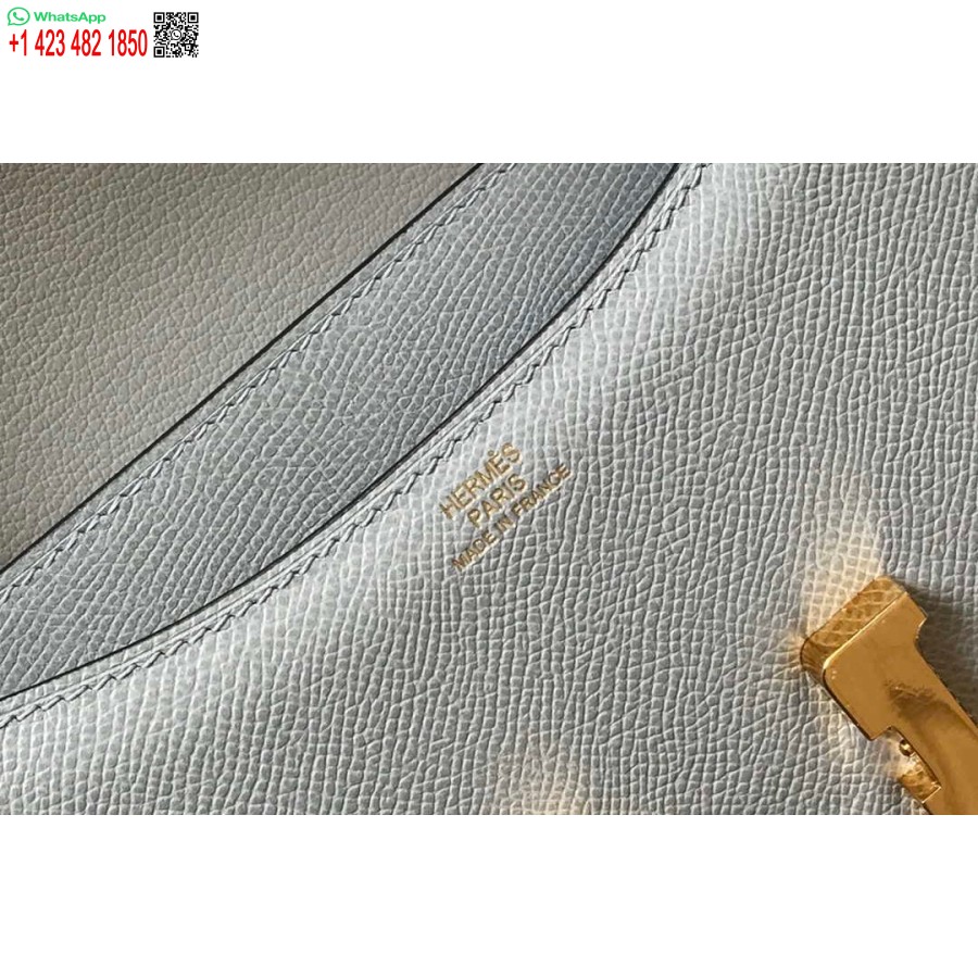 Replica Hermes Constance Crossbody Tas Epsom Leer Goud H28408
