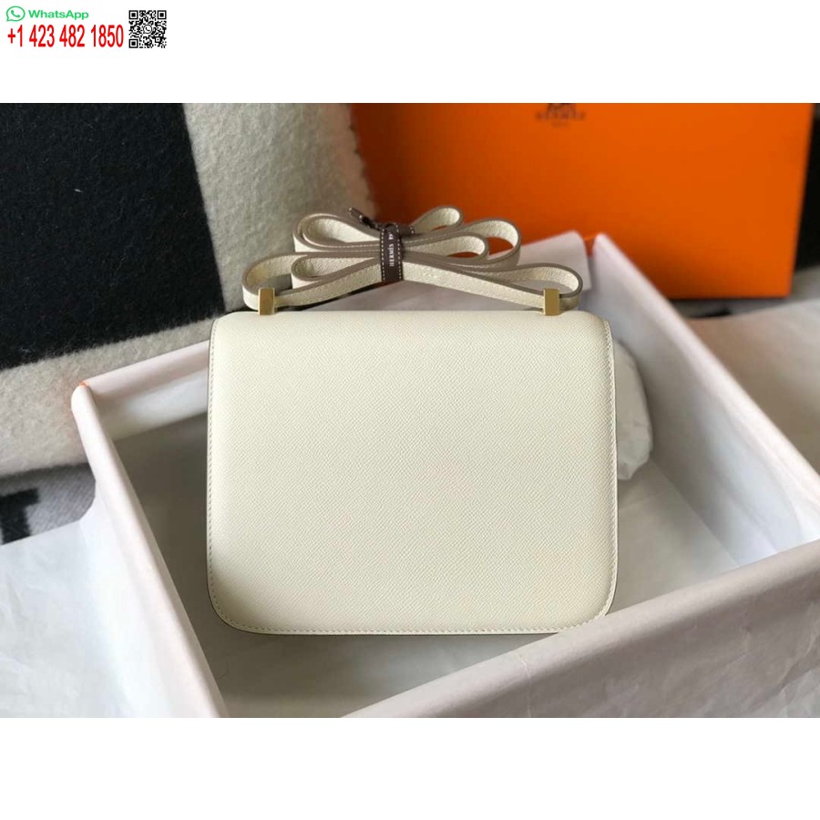 Replica Hermes Constance Crossbody Tas Epsom Leer Goud H28405