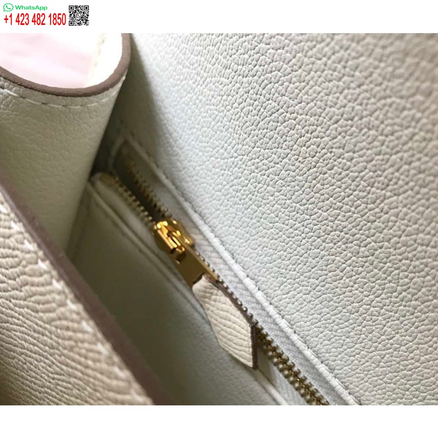 Replica Hermes Constance Crossbody Tas Epsom Leer Goud H28405