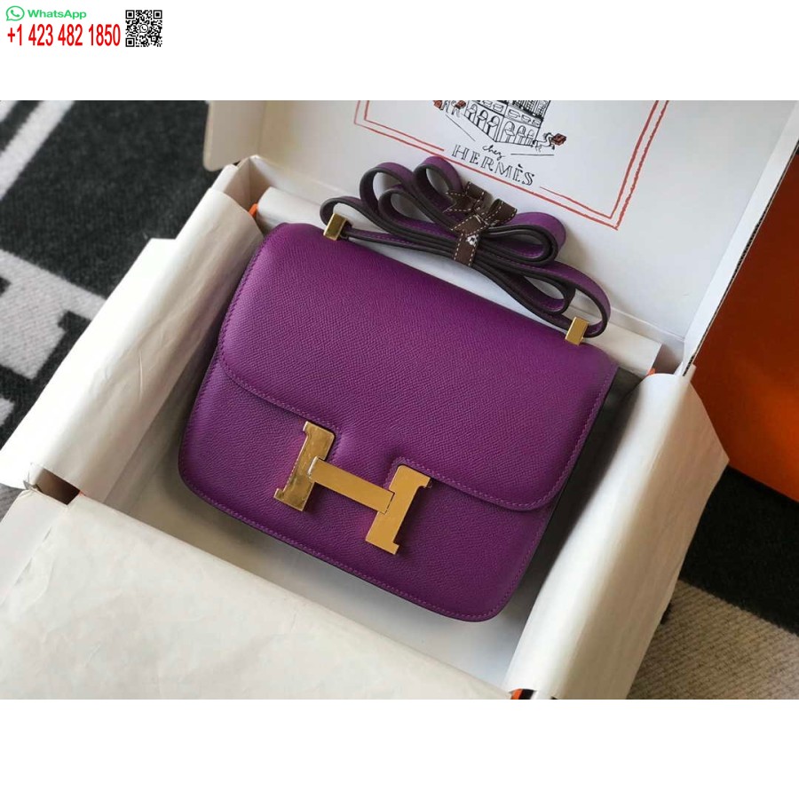 Replik Hermes Constance Umhängetasche Epsom Leder Gold H28404