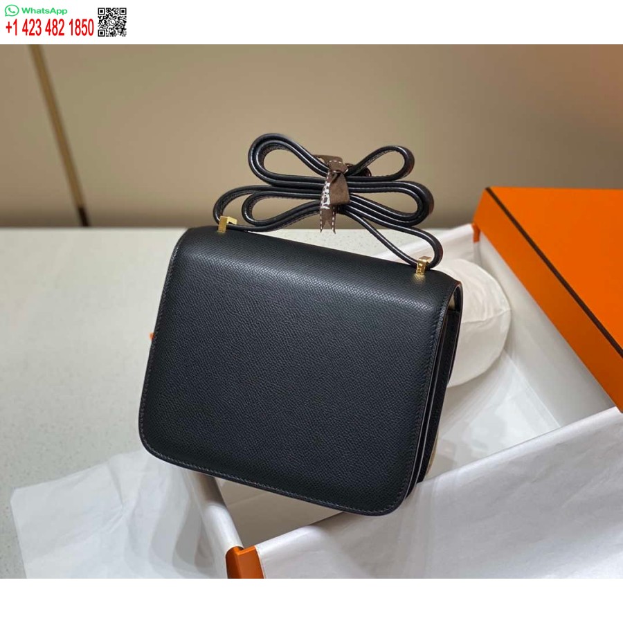 Replica Hermes Constance Crossbody Tas Epsom Leer Goud H28401