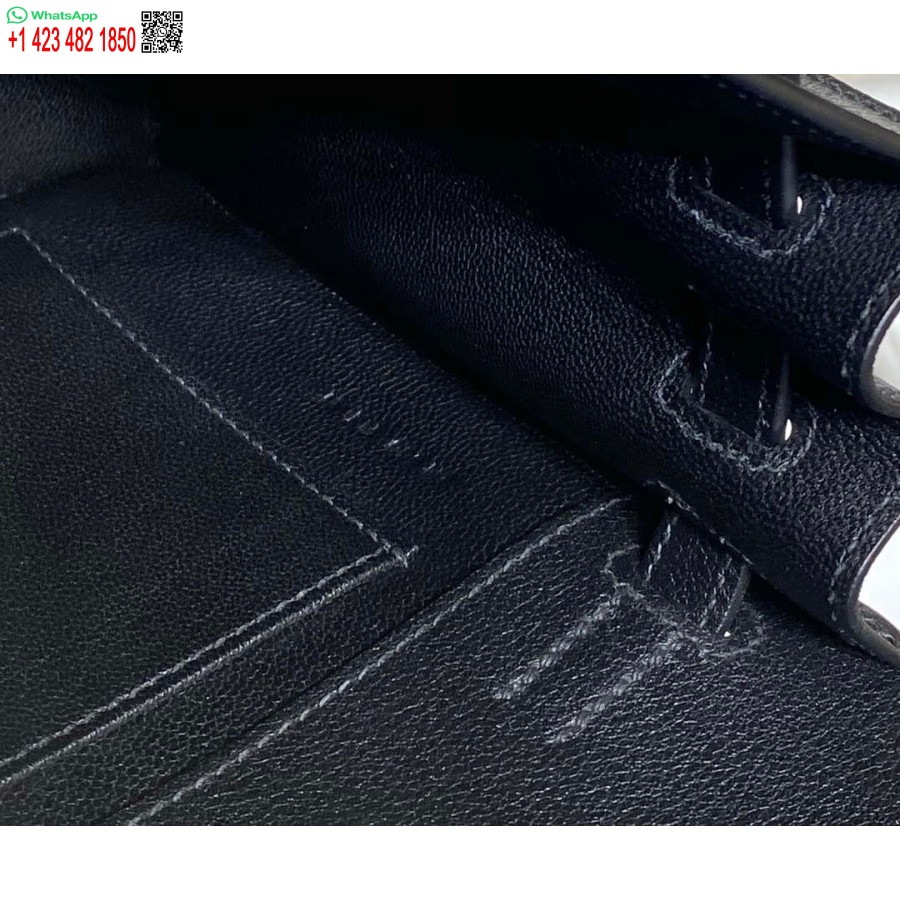 Replica Hermes Evercolor Kelly Danse Ii 22cm Nahkainen Crossbody Laukku H20370 Musta