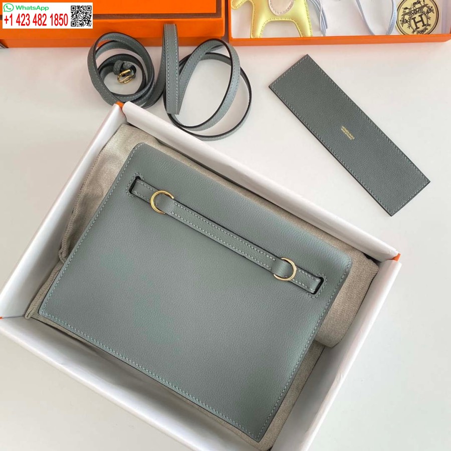 Replika Hermes Evercolor Kelly Danse Ii 22cm Odinis Skersinis Krepšys H20368 Pilka