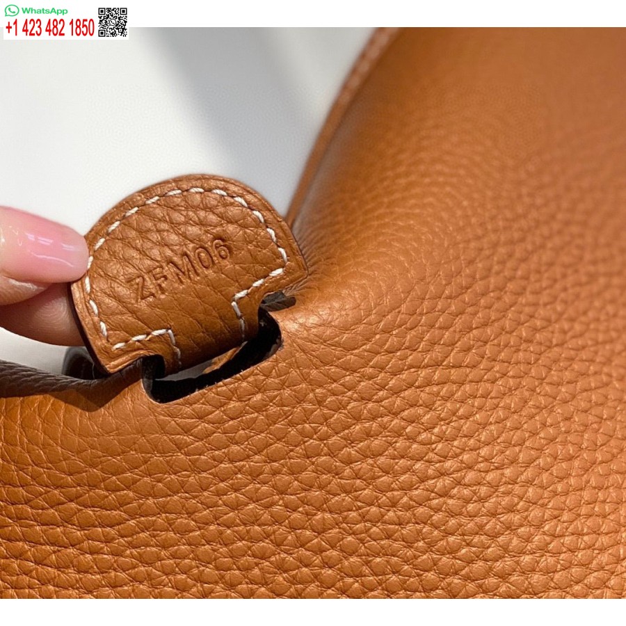 Replika Hermes H083435 Evelyne Iii 29 Pečių Krepšys Sidabro Spalvos Hardware Tan