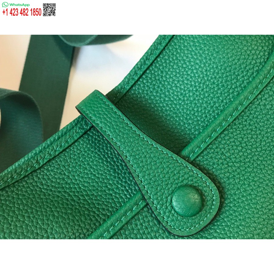 Replika Hermes H083435 Evelyne Iii 29 Pečių Krepšys Sidabro Spalvos Hardware Green