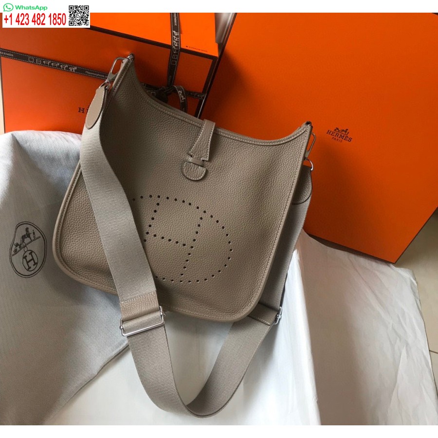 Replika Hermes H083435 Evelyne Iii 29 Torba Za Rame Srebrna Hardver Siva