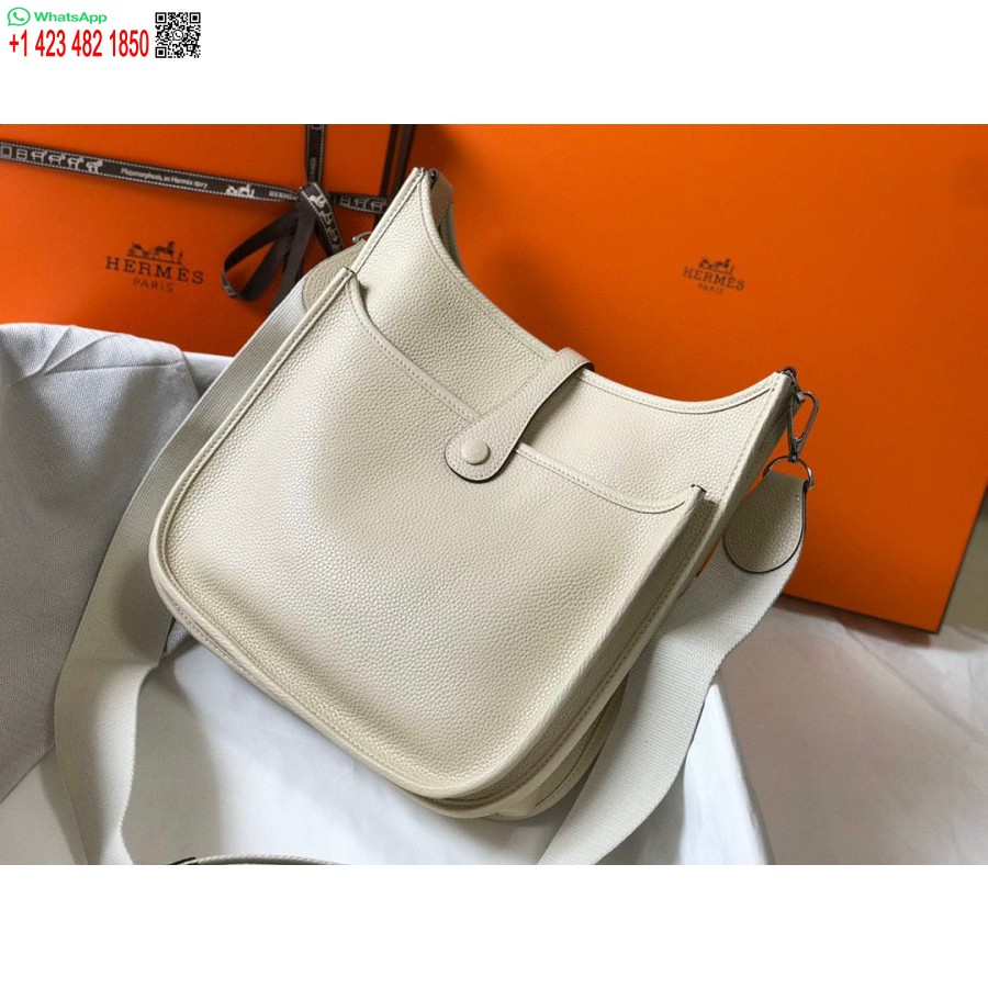 Replica Hermes H083435 Evelyne Iii 29 Borsa A Tracolla Argento Hardware Beige