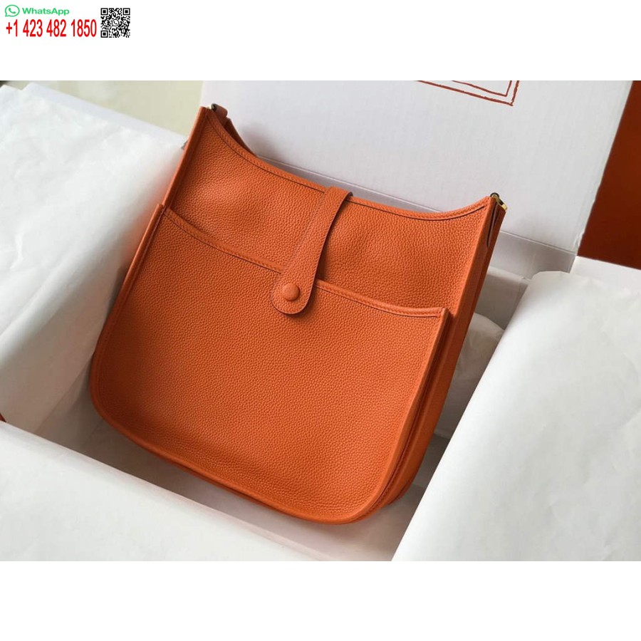 Koopia Hermes H083434 Evelyne Iii 29 Koti Disainer Hermes õlakott 203871 Oranž