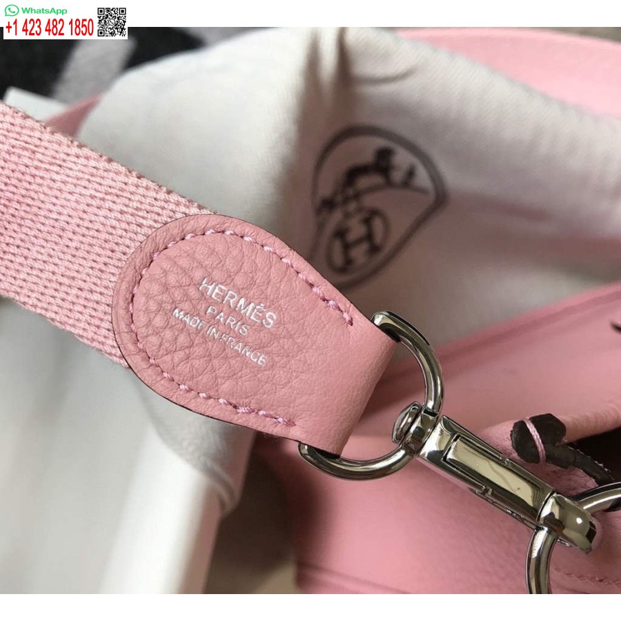 Replica Hermes Evelyne Bag Designer Hermes Mini Crossbody Real Bag 20430 Pink