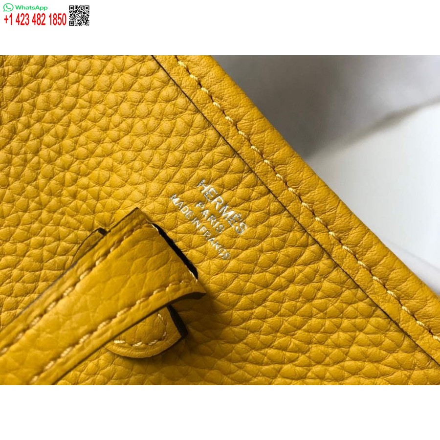 Replika Hermes Evelyne Krepšys Dizaineris Hermes Mini Crossbody Tikras Krepšys 20426 Geltonas
