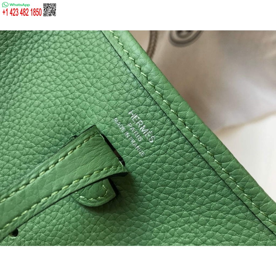 Replica Hermes Evelyne Laukku Suunnittelija Hermes Mini Crossbody Todellinen Laukku 20424 Vihreä