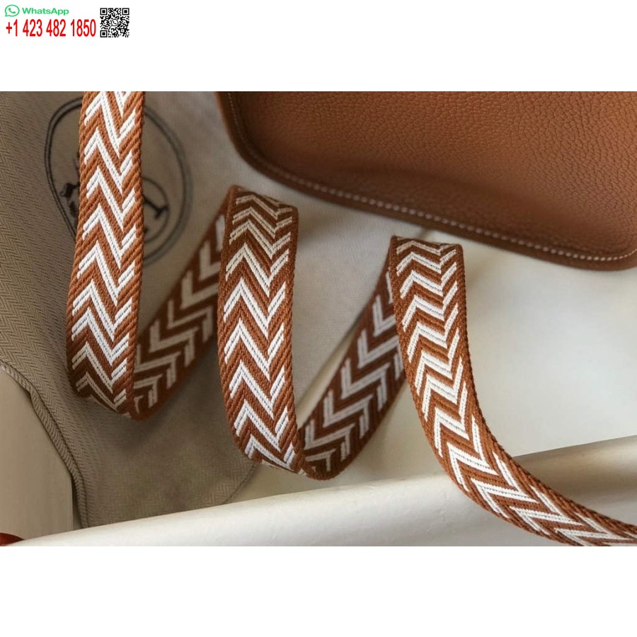 Replica Hermes Evelyne Bag Designer Hermes Mini Crossbody Real Bag 20422 Brown