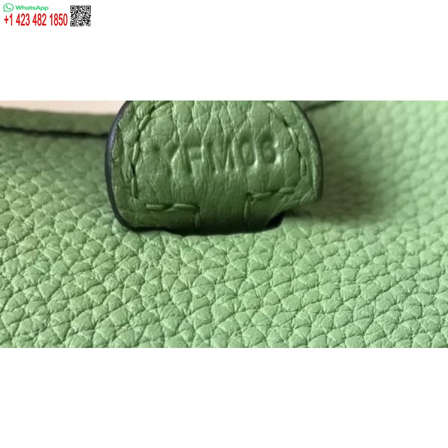 Replika Kabelky Hermes Evelyne Designer Hermes Mini Crossbody Kabelka 20393 Zlatá Přezka Světle Zelená