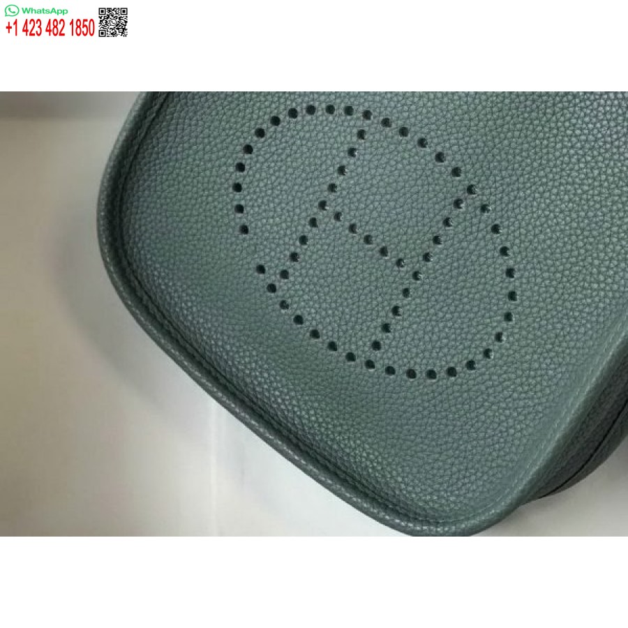 Replik Hermes Evelyne Tasche Designer Hermes Mini Umhängetasche 20391 Goldschnalle Dunkelgrün