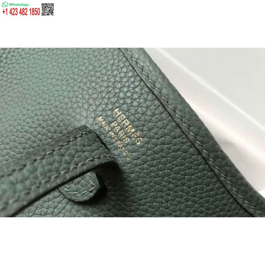 Replik Hermes Evelyne Tasche Designer Hermes Mini Umhängetasche 20391 Goldschnalle Dunkelgrün