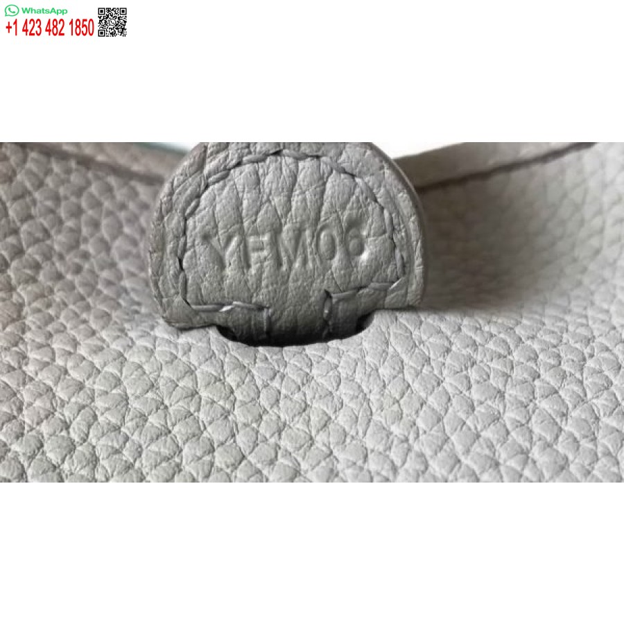 Replika Kabelky Hermes Evelyne Designer Hermes Mini Crossbody Kabelka 20388 Zlatá Přezka Světle šedá