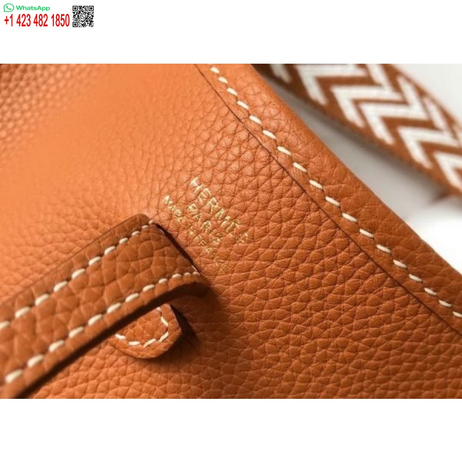 Replica Hermes Evelyne Tas Ontwerper Hermes Mini Crossbody Tas 20386 Gouden Gesp Bruin