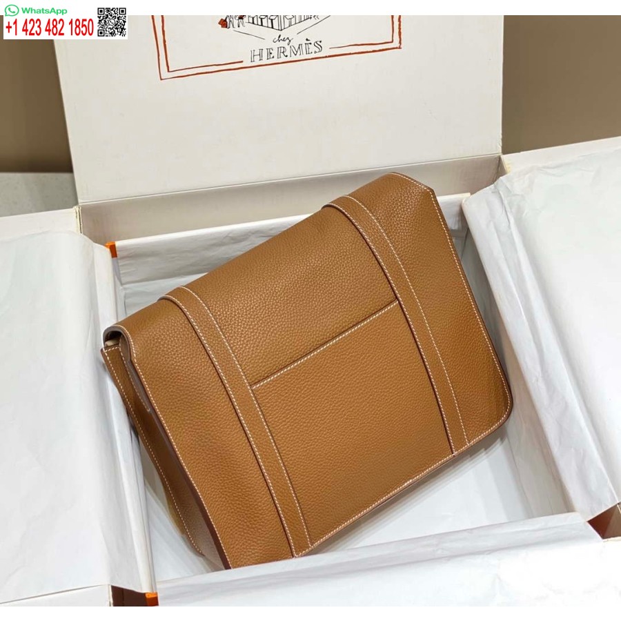 Replika Hermes H074774ck37 Steve Svijetla Kurirska Torba 34 Cm Smeđa
