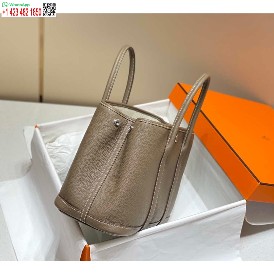 Replika Torbe Hermes Grey Clemence Garden Party 30cm H239044