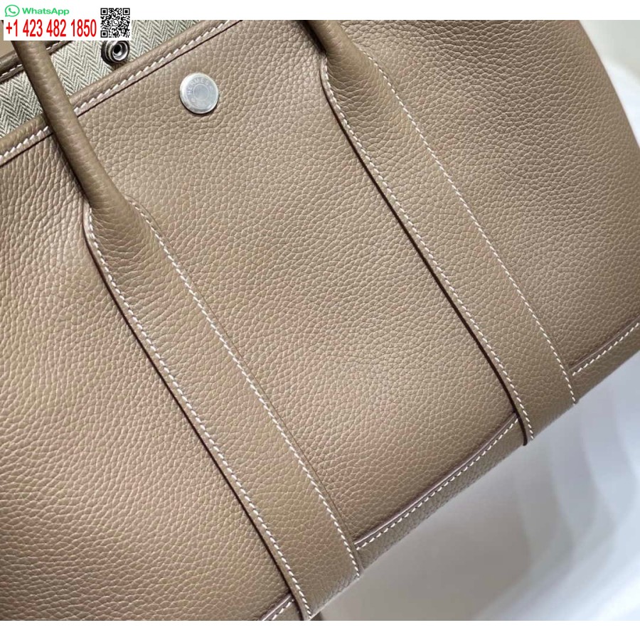 Replika Torbe Hermes Grey Clemence Garden Party 30cm H239044