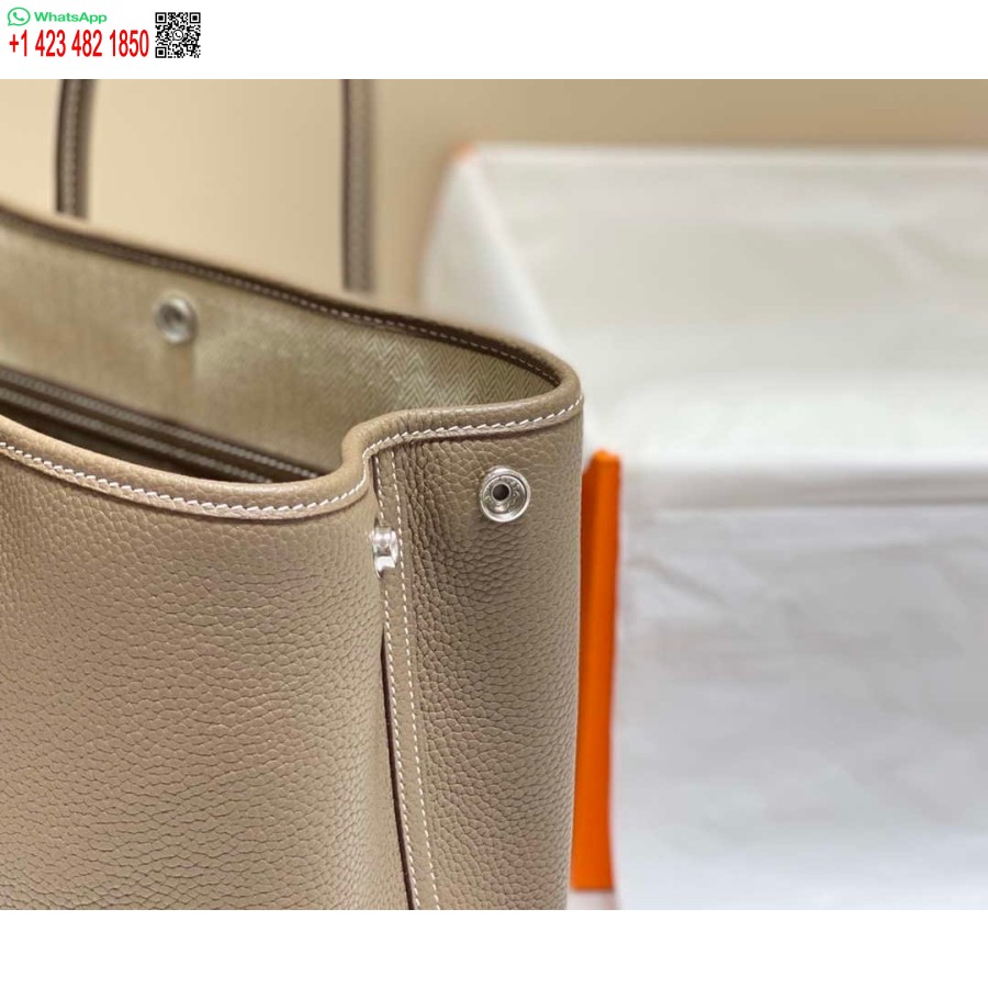 Replika Torbe Hermes Grey Clemence Garden Party 30cm H239044