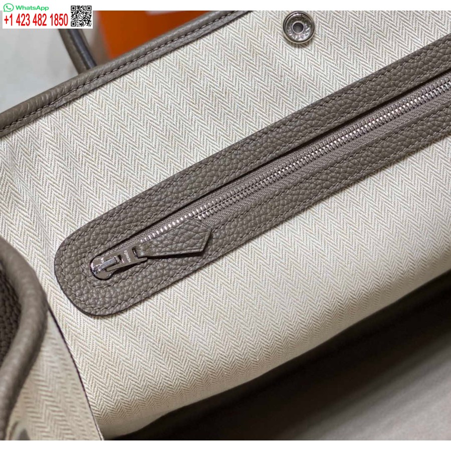 Replika Hermes Tmavošedá Togo Stredná Záhradná Párty 36cm Taška H239059