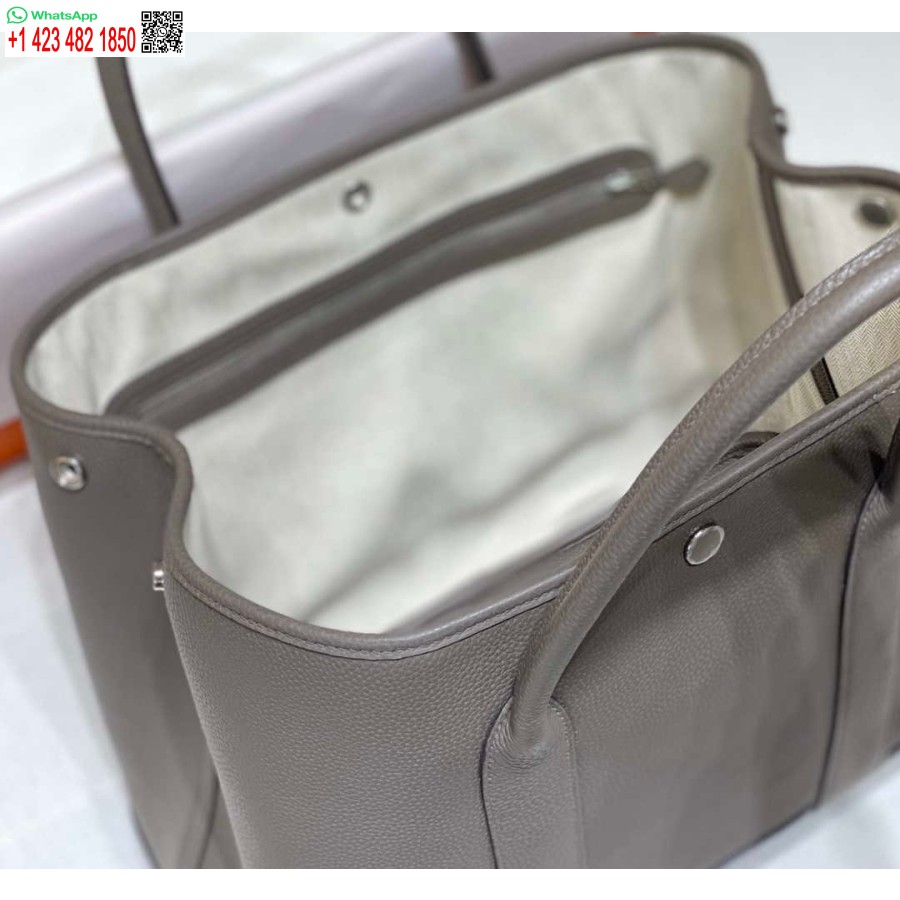 Replika Hermes Tmavošedá Togo Stredná Záhradná Párty 36cm Taška H239059