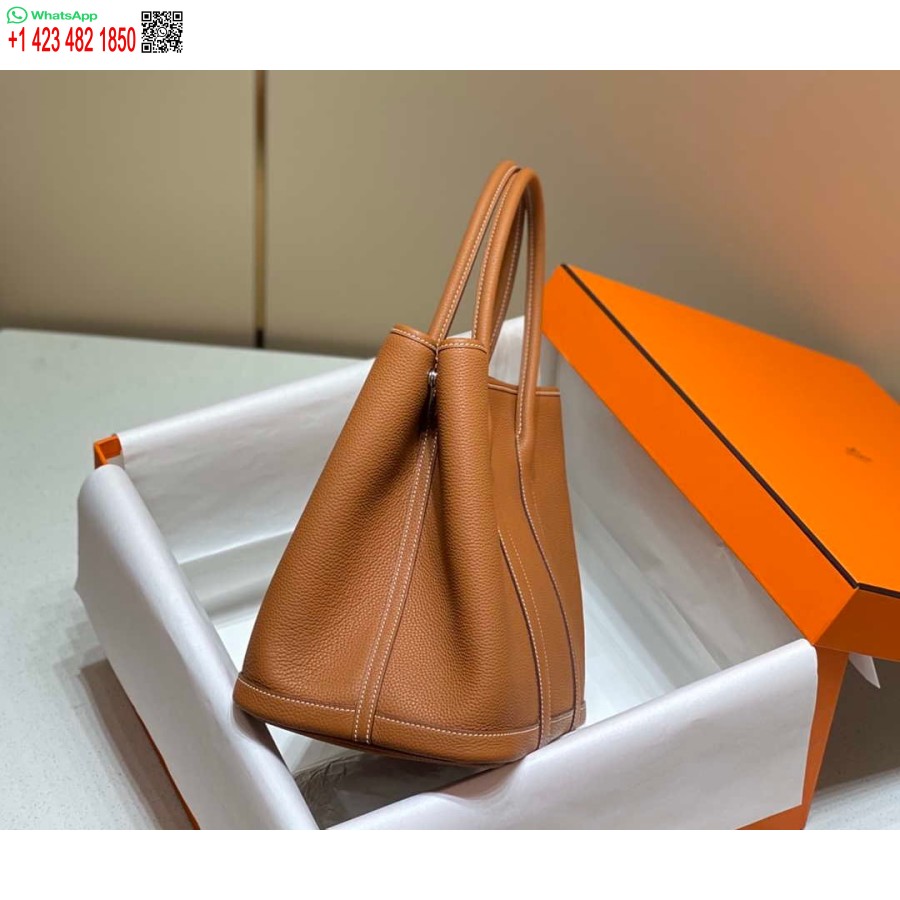 Replika Hermes Hnedá Togo Stredná Záhradná Párty 36cm Taška V239054