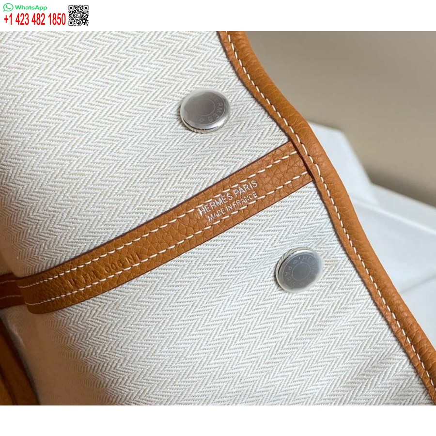 Replika Hermes Brun Clemence Trädgårdsfest 30cm Väska H239043