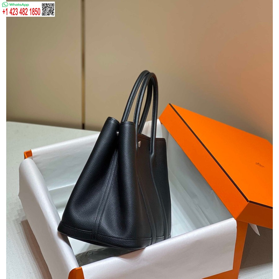 Replika Torby Hermes Black Togo Medium Garden Party 36 Cm H239055