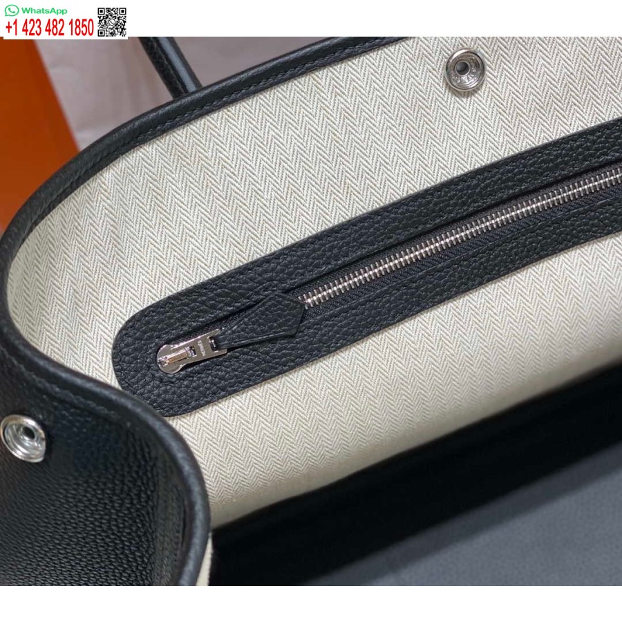 Replika Torby Hermes Black Togo Medium Garden Party 36 Cm H239055