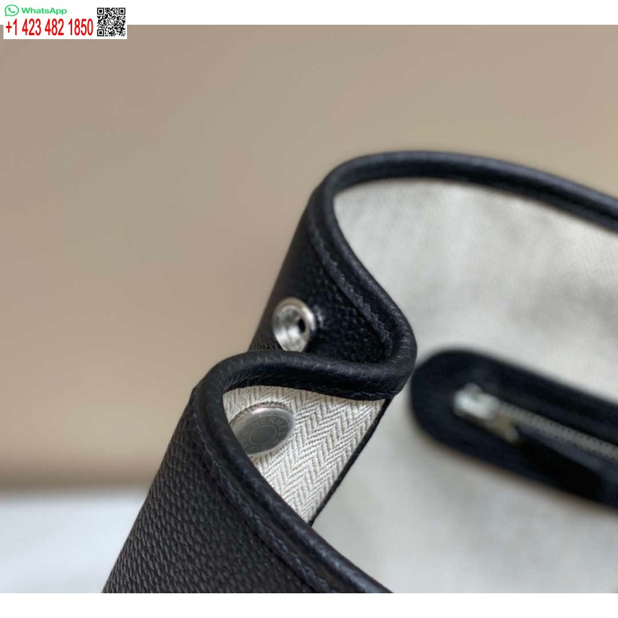 Replica Hermes Black Clemence Dārza Ballīte 30cm Soma H239047