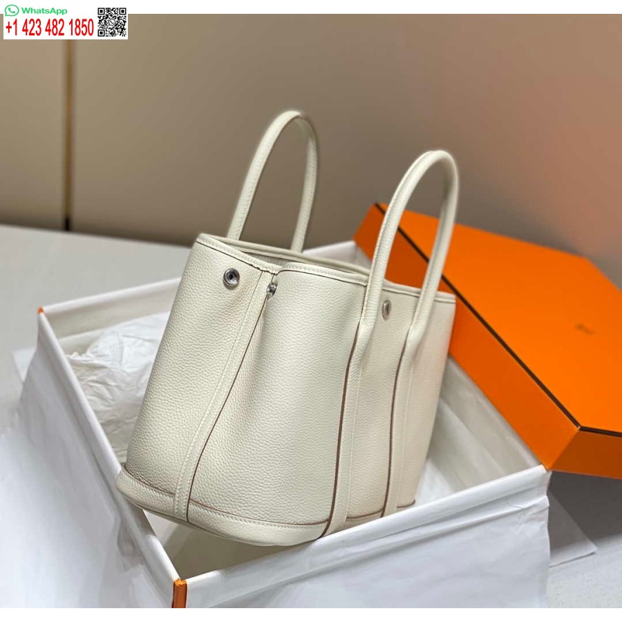 Replika Hermes Béžová Clemence Garden Party 30cm Taška V239042