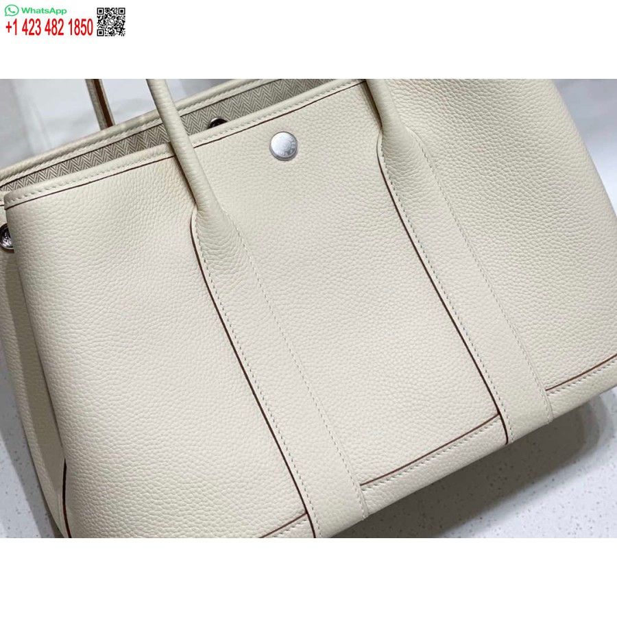 Replika Hermes Béžová Clemence Garden Party 30cm Taška V239042