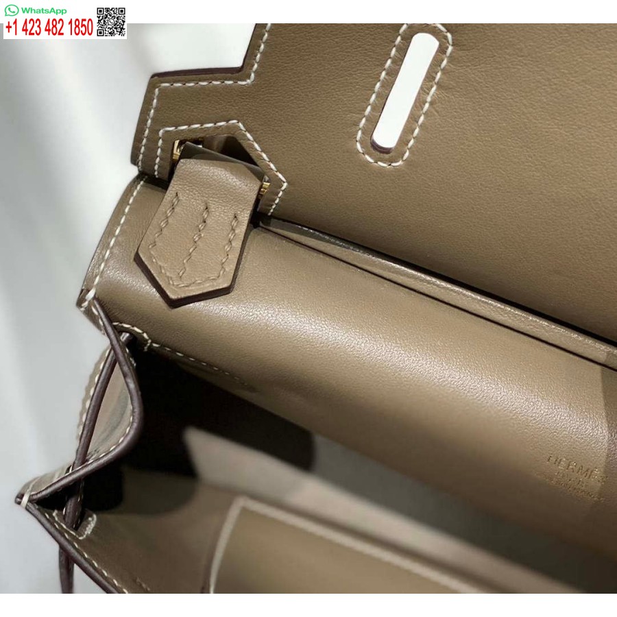 Réplique Hermes 316413 Jypsiere Cuir Hermes Sacs Éléphant Gris H900912