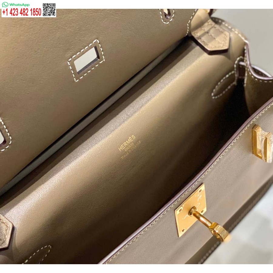 Réplique Hermes 316413 Jypsiere Cuir Hermes Sacs Éléphant Gris H900912