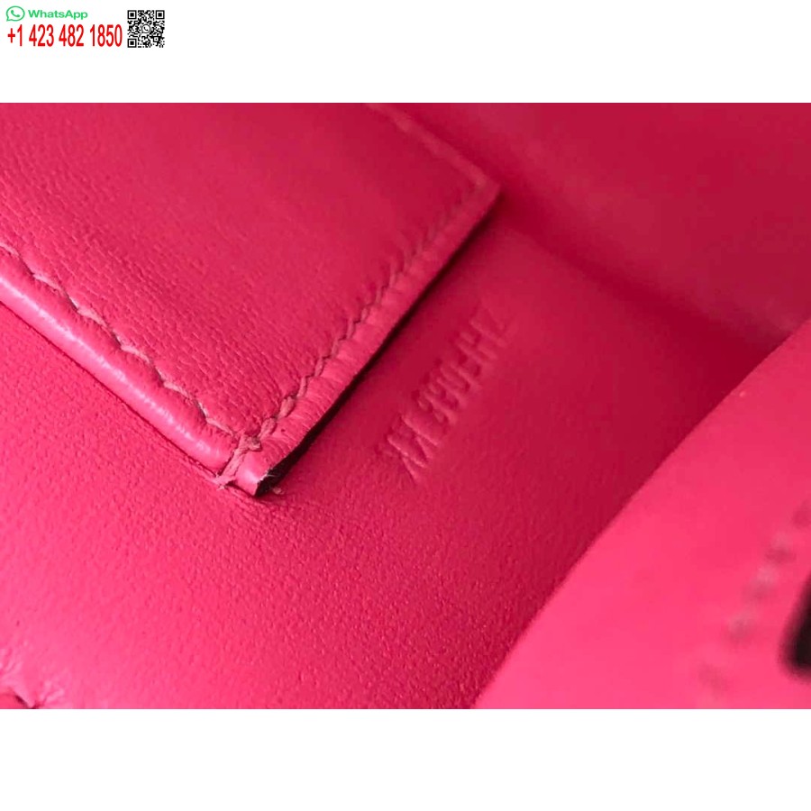 Replica Hermes Mini Kelly Pochette Swift Pochette In Pelle Argento H230253