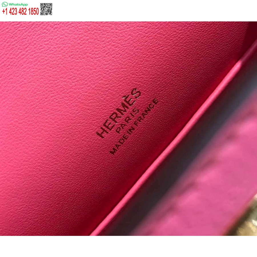 Replika Hermes Mini Kelly Pochette Swift Bőr Kuplungtáska Arany H230250