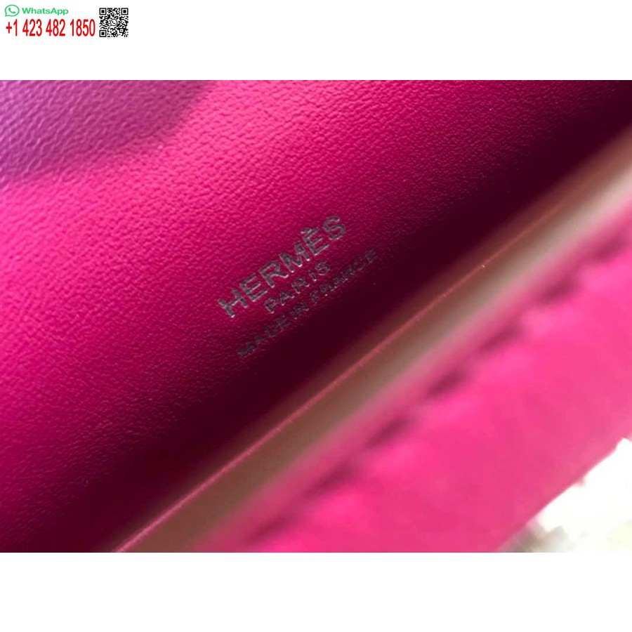 Replica Hermes Kelly Pochette Swift Pochette In Pelle Argento H230263