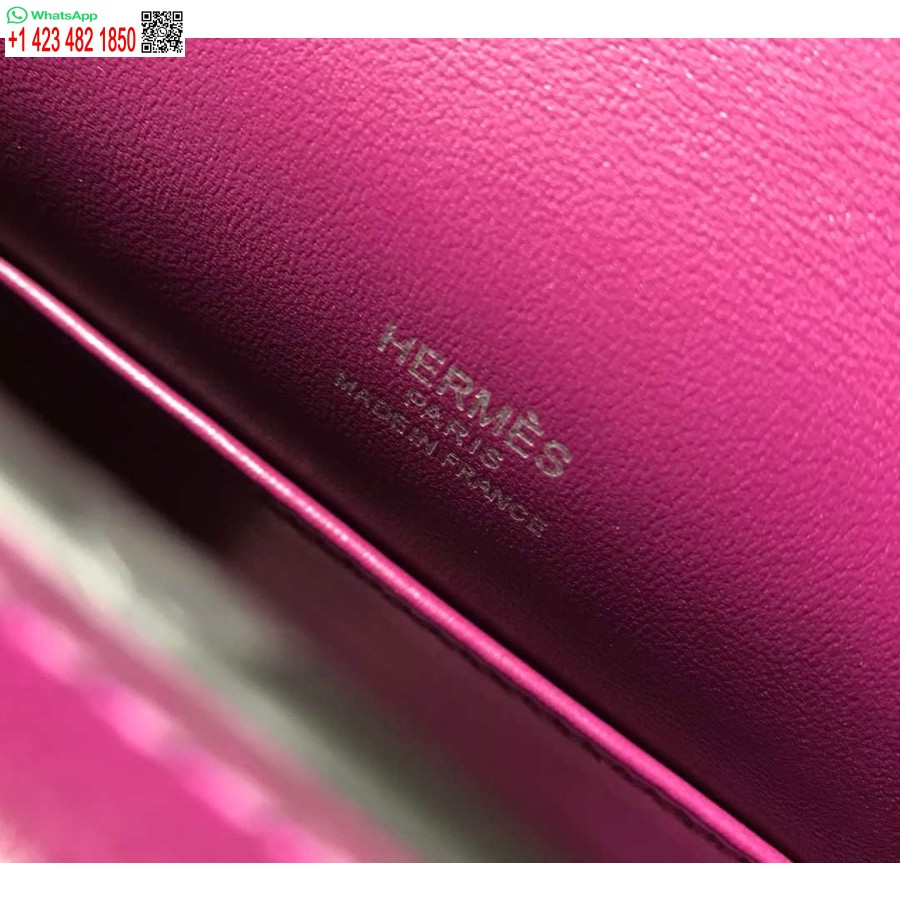 Réplique Hermes Kelly Pochette Swift Sac D'embrayage En Cuir Argent H230261